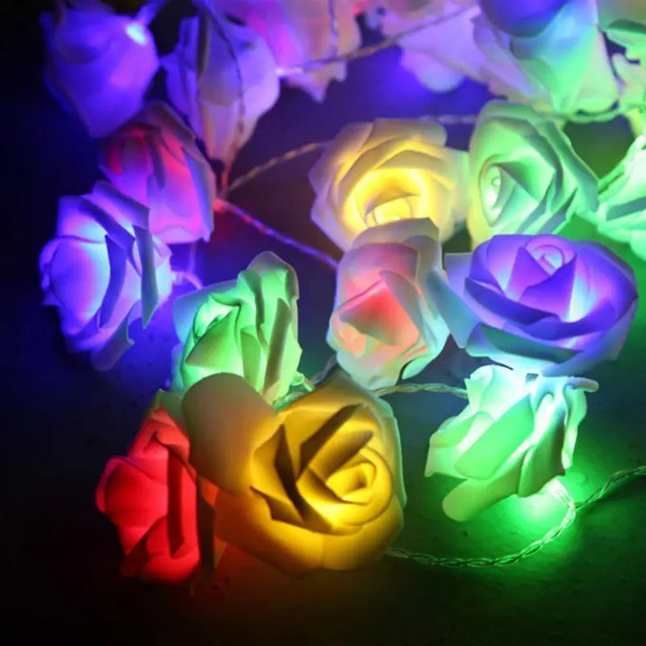 Guirlande Lumineuse Roses mutlicolore