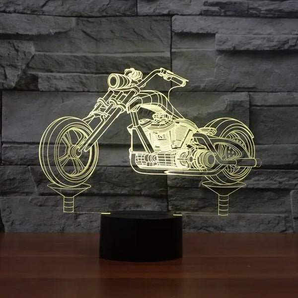 Lampe 3D <br> Harley ecomboutique124