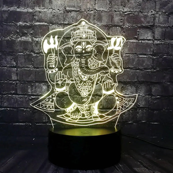 Lampe 3D <br> Hindou ecomboutique124