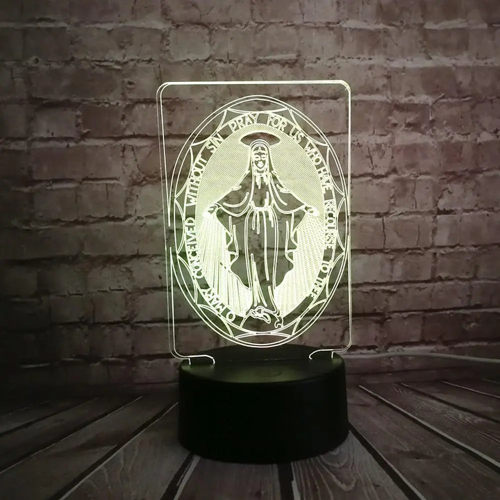 Lampe 3D <br> Vierge Marie ecomboutique124
