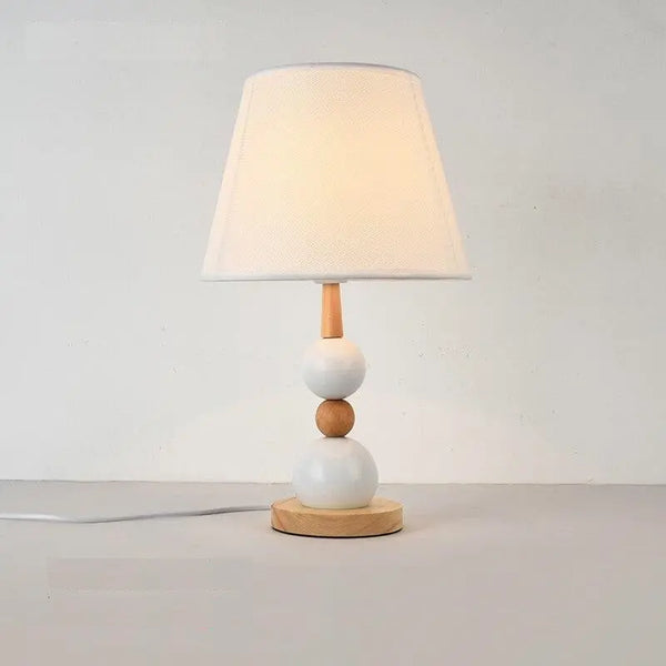 Lampe de Chevet Design <br> Blanc & Bois ecomboutique124