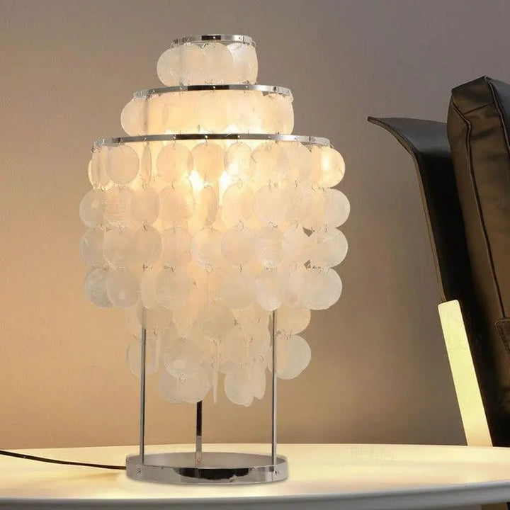 Lampe de Chevet Design <br> Coquille Blanche ecomboutique124