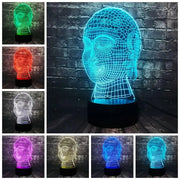 Asia Trust - Lampe Acrylique Tête Bouddha - Lampe 3D - Merveille2Lampe